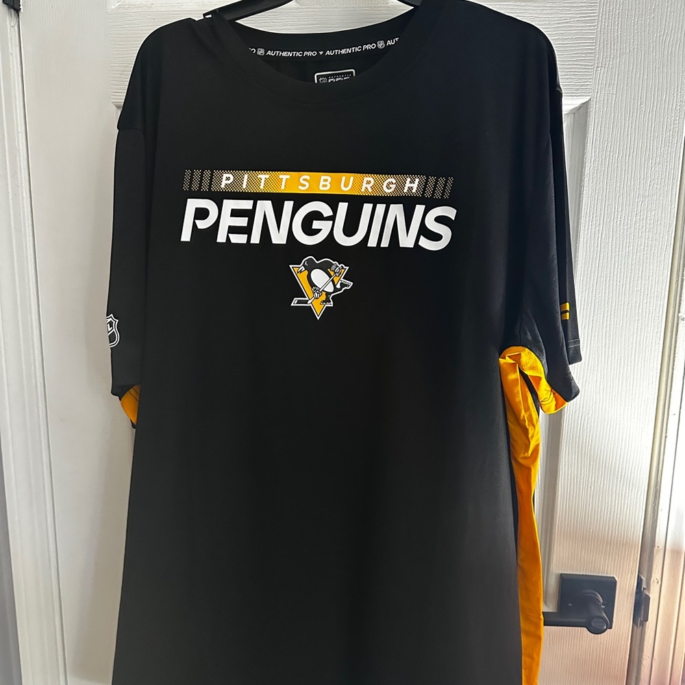 Pittsburgh Penguins Fanatics Authentic Pro Black T-Shirt